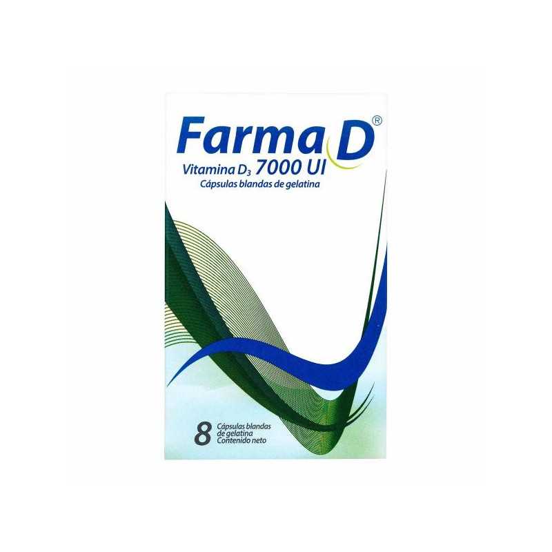 FARMA D 7000 UI(VITAMINA D3) 8 CAP VITAMINA D