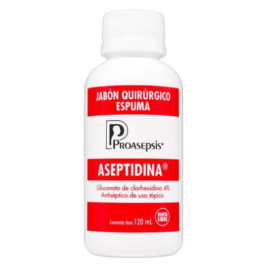 ASEPTIDINA JAB QUIRUR CLORHEXIDINA 120ML CLORHEXIDINA