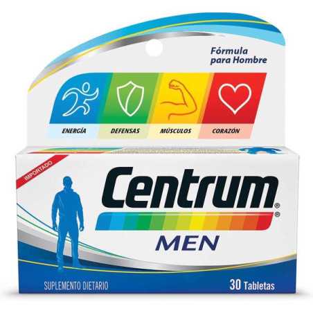 CENTRUM MEN 30 TABLETAS VITAMINAS Y MINERALES