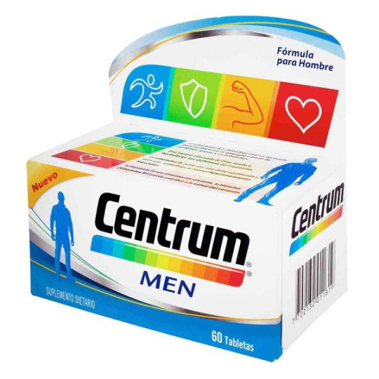CENTRUM MEN 60 TABLETAS VITAMINAS Y MINERALES