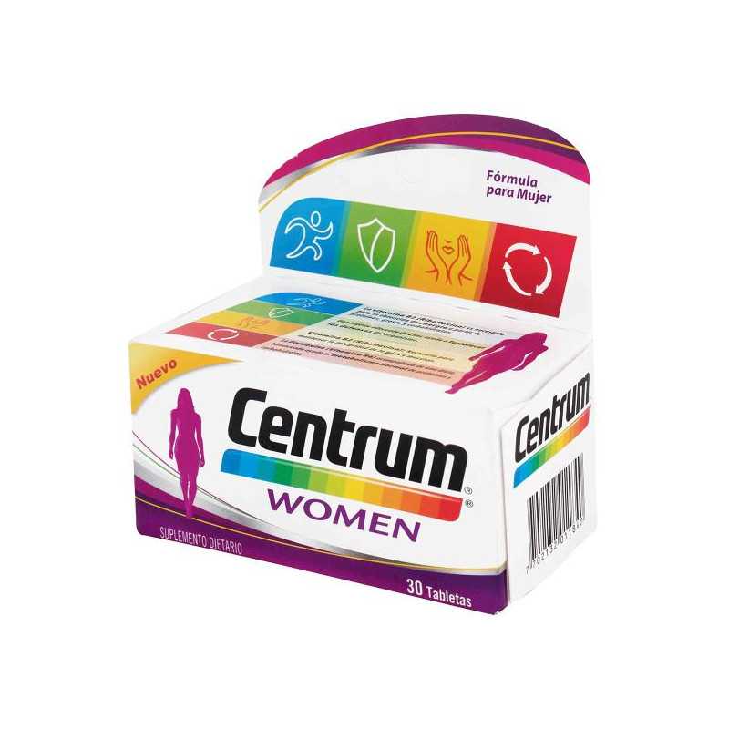 CENTRUM WOMEN 30 TABLETAS VITAMINAS Y MINERALES