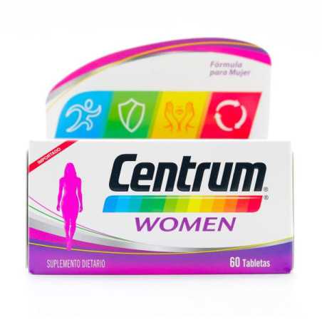 CENTRUM WOMEN 60 TABLETAS VITAMINAS Y MINERALES