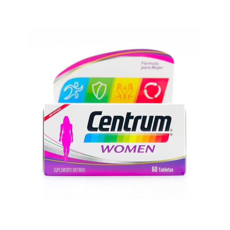 CENTRUM WOMEN 60 TABLETAS VITAMINAS Y MINERALES