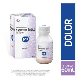 NAPROXENO 125 MG SUSPENSION 60 ML MK NAPROXENO