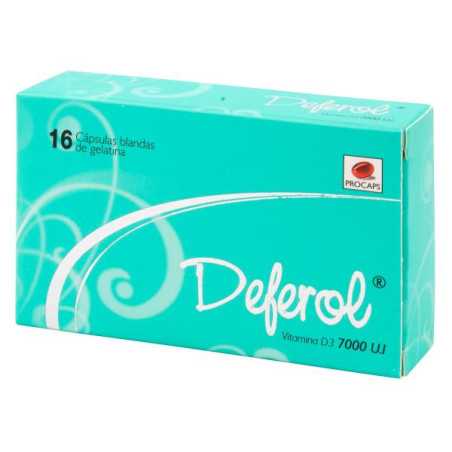 DEFEROL 7000 UI 16 CAPSULAS VITAMINA D 