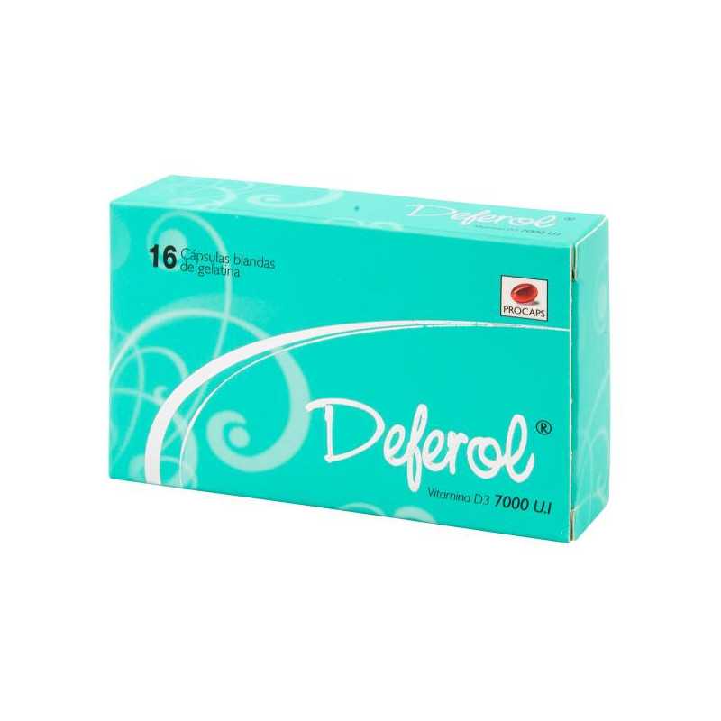 DEFEROL 7000 UI 16 CAPSULAS VITAMINA D 
