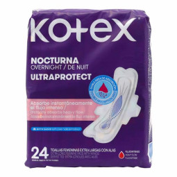 TOA.KOTEX NOCTURNA ULTRAPRTOTECT 24 UND 