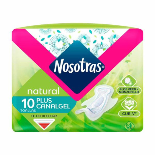 TOA.NOSOTRAS NAT.PLUS CANALGEL 10 UDS 