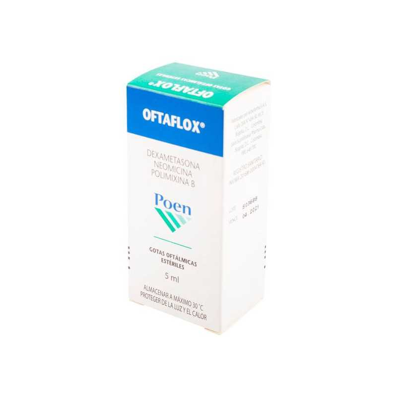 OFTAFLOX GOTAS 5 ML NEOMICINA-POLIMIXINA-DEXAMETASONA