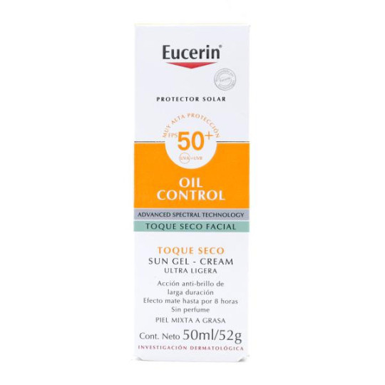 EUCERIN SUN FACE OIL CONTROL SPF 50 50ML BLOQUEADORES