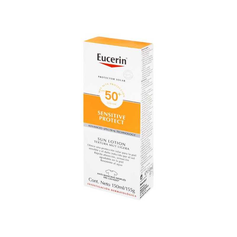 EUCERIN SOLAR SUN LOTION FPS 50 150 ML BLOQUEADORES