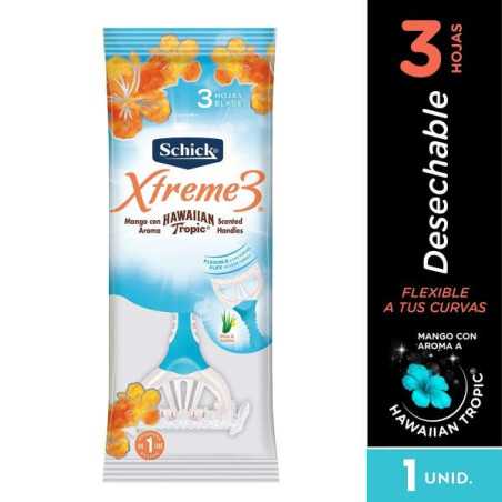 MAQ.SCHICK XTREME-3 P/D HAWA TRO.12 UDS MAQUINAS