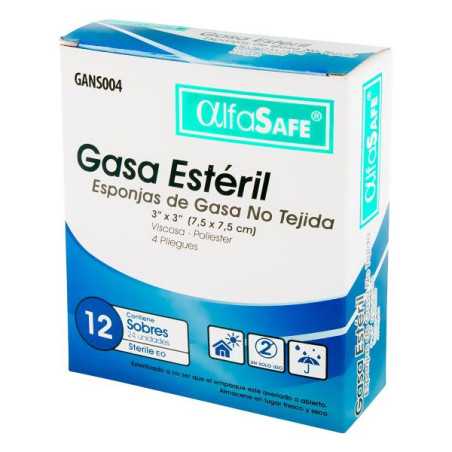 GASA ALFA EST.NO TEJIDA 7.5X7.5CM 12 X 2 GASAS