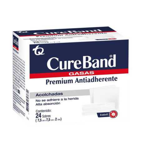 GASA CURE BAND ESTERIL 7.5X7.5 PLEG 24 U GASAS