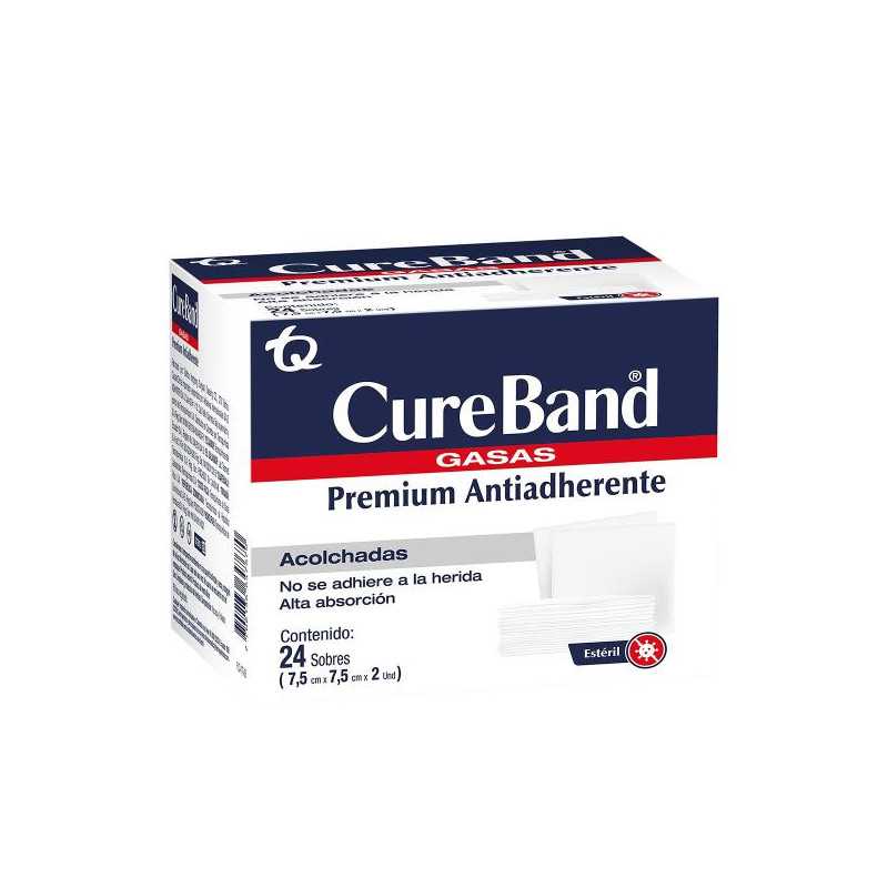 GASA CURE BAND ESTERIL 7.5X7.5 PLEG 24 U GASAS
