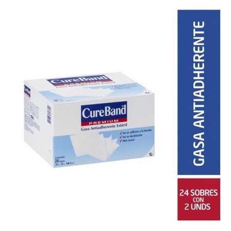 GASA CURE BAND ESTERIL 10X10 PLEG.X 24 U GASAS