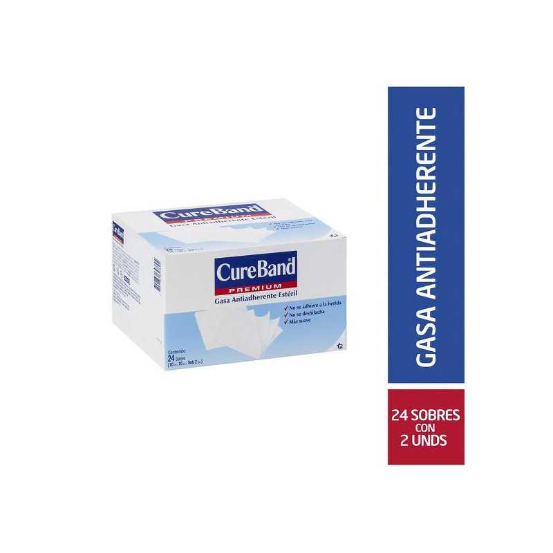 GASA CURE BAND ESTERIL 10X10 PLEG.X 24 U GASAS