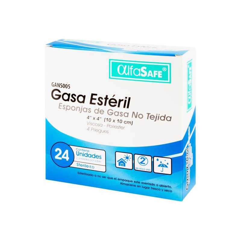 GASA ALFA EST.NO TEJIDA 4X4 10 CM 24 UDS GASAS