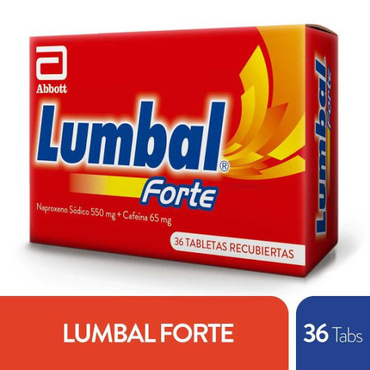 LUMBAL FORTE 36 TABLETAS NAPROXENO SODICO-CAFEINA