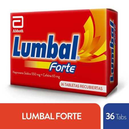 LUMBAL FORTE 36 TABLETAS NAPROXENO SODICO-CAFEINA