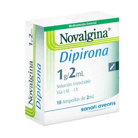 NOVALGINA 2 ML 10 AMPOLLAS DIPIRONA