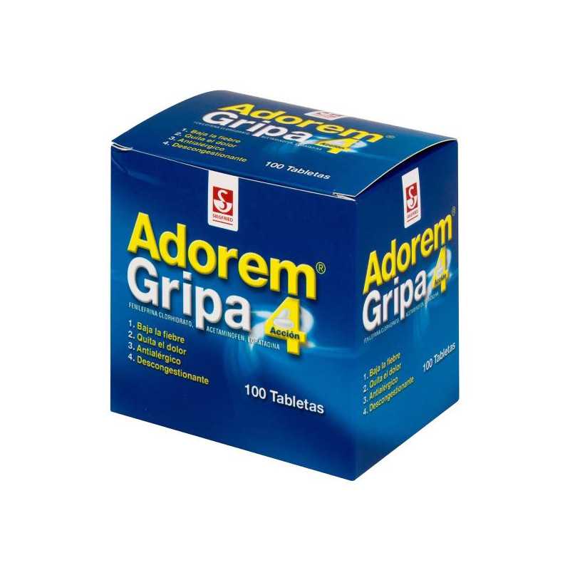ADOREM GRIPA 100 TBS ACETAMINOFEN ADOREM GRIPA 100 TBS ACETAMINOFEN
