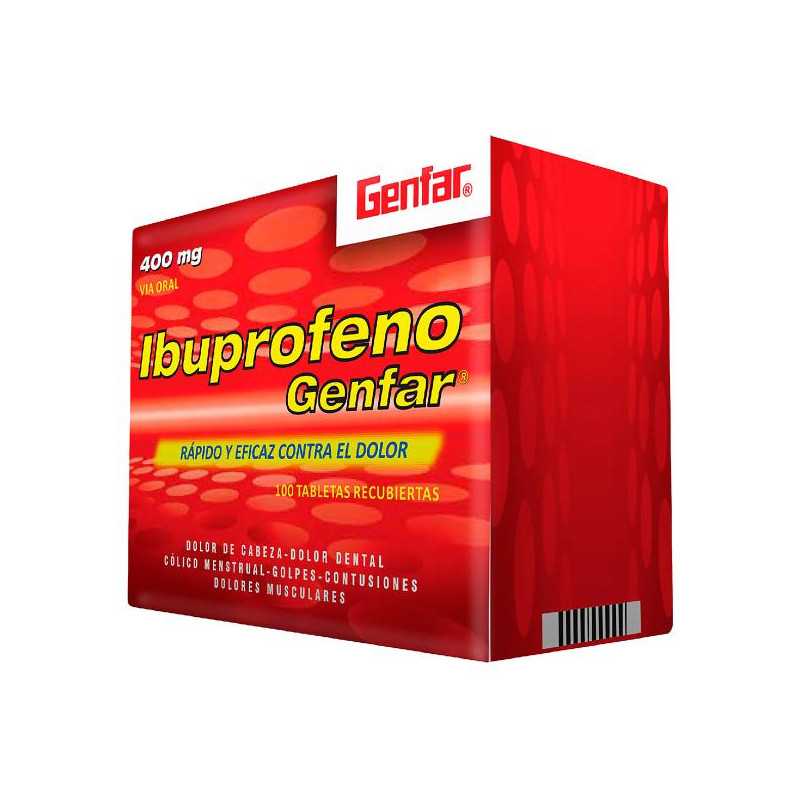 IBUPROFENO 400 MG 100 TABLETAS GF IBUPROFEN