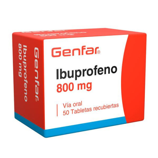 IBUPROFENO 800 MG 50 TABLETAS GF IBUPROFEN
