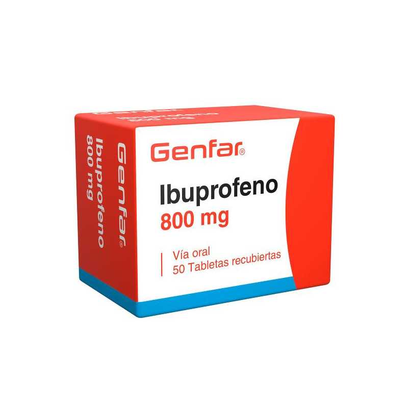 IBUPROFENO 800 MG 50 TABLETAS GF IBUPROFEN