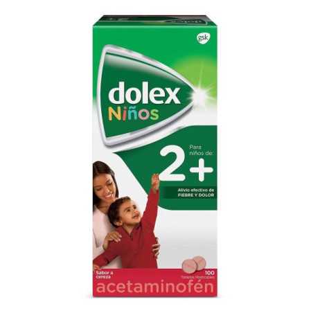 DOLEX PEDIATRICO 100 TABLETAS MASTICABLE ACETAMINOFEN