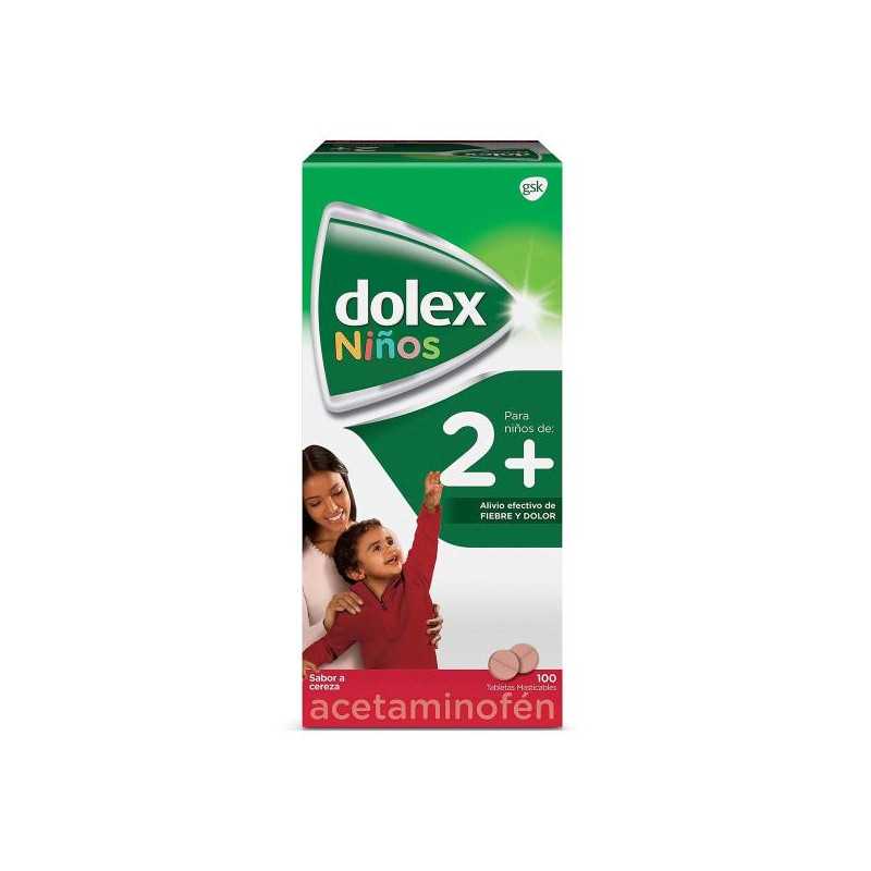DOLEX PEDIATRICO 100 TABLETAS MASTICABLE ACETAMINOFEN DOLEX PEDIATRICO 100 TABLETAS MASTICABLE ACETAMINOFEN