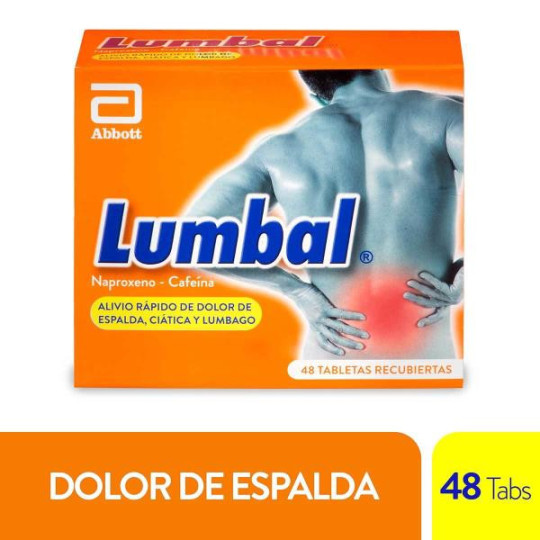 LUMBAL 48 TABLETAS NAPROXENO SODICO-CAFEINA