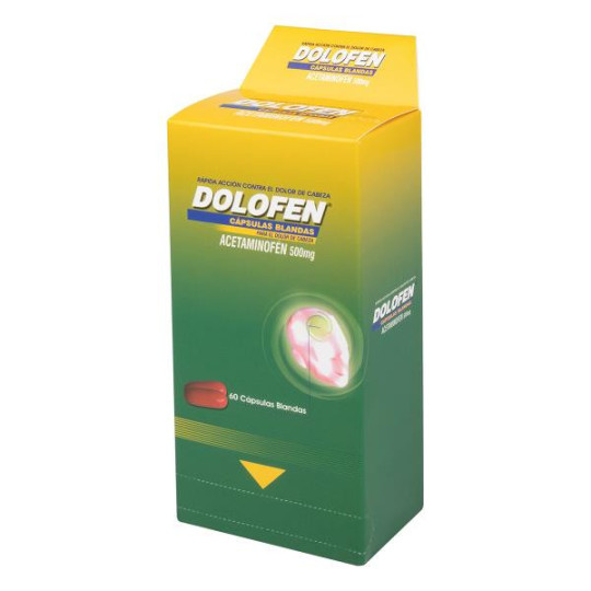 DOLOFEN 500 MG 60 CAPSULAS ACETAMINOFEN DOLOFEN 500 MG 60 CAPSULAS ACETAMINOFEN