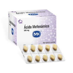 ACIDO MEFENAMICO 500 MG 100 TABLETAS MK ACIDO MEFENAMICO
