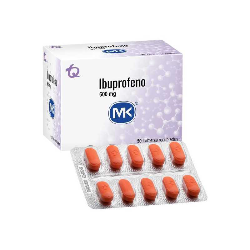 IBUPROFENO 600 MG 50 TABLETAS MK IBUPROFEN