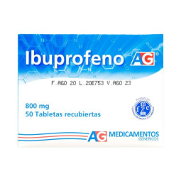IBUPROFENO 800 MG 50 TABLETAS AG IBUPROFEN