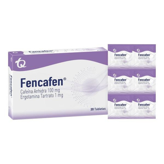FENCAFEN 100 MG 20 TABLETAS ERGOTAMINA-CAFEINA FENCAFEN 100 MG 20 TABLETAS ERGOTAMINA-CAFEINA