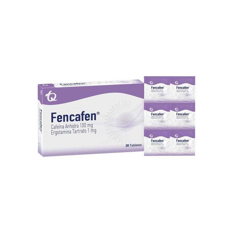 FENCAFEN 100 MG 20 TABLETAS ERGOTAMINA-CAFEINA FENCAFEN 100 MG 20 TABLETAS ERGOTAMINA-CAFEINA