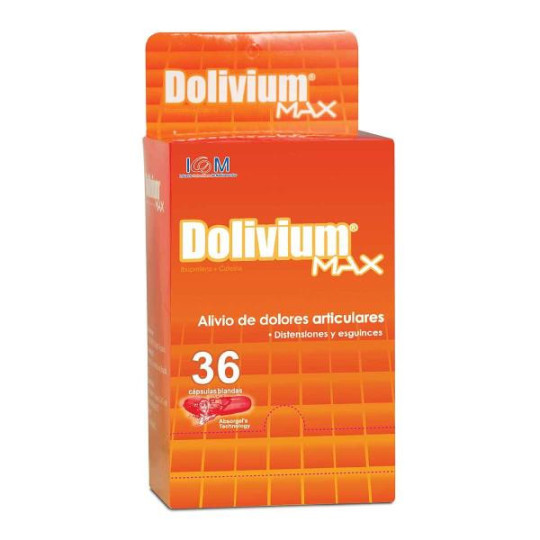 DOLIVIUM MAX 200/30 MG 36 CAPSULAS ICOM (PUMCV) (IBUPROFENO CAF DOLIVIUM MAX 200/30 MG 36 CAPSULAS ICOM (PUMCV) (IBUPROFENO CAF