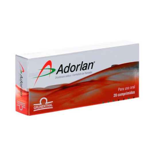 ADORLAN 25 MG 20 CAP (DA) DICLOFENACO -TRAMADOL