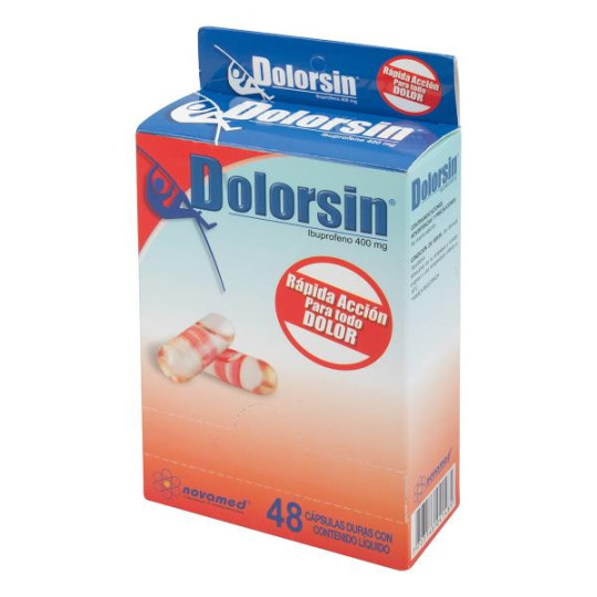 DOLORSIN 400 MG DISPLAY 48 CAPSULAS IBUPROFEN