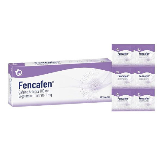 FENCAFEN 100 MG 50 TABLETAS (DA) ERGOTAMINA-CAFEINA