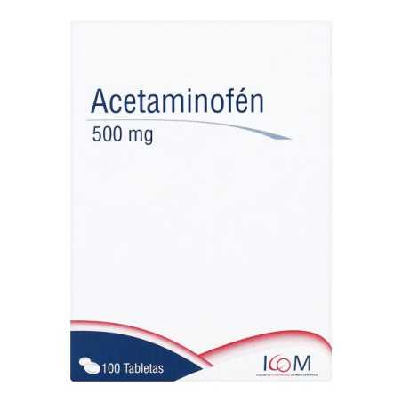 ACETAMINOFEN 500 MG 100 TBS ICOM (RF) ACETAMINOFEN