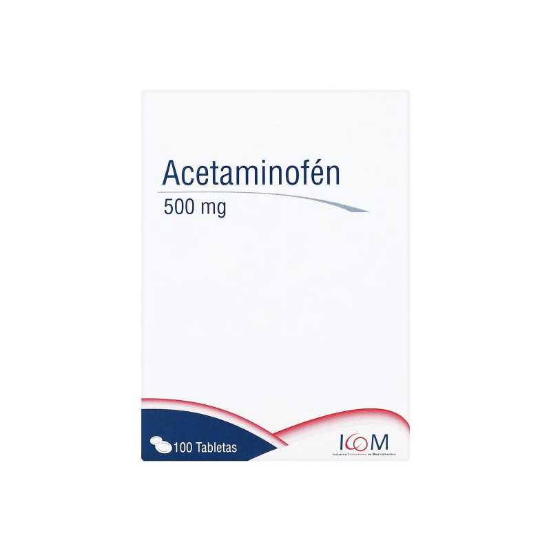 ACETAMINOFEN 500 MG 100 TBS ICOM (RF) ACETAMINOFEN