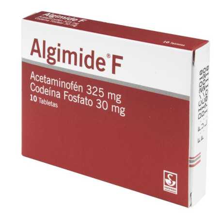 ALGIMIDE F 325 MG 10 TABLETAS ACETAMINOFEN CODEINA