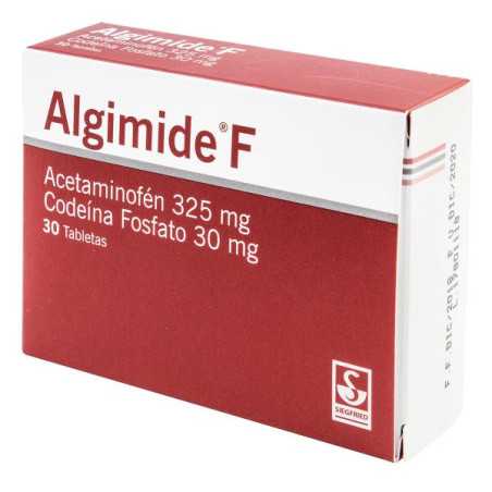 ALGIMIDE F 325 MG 30 TABLETAS (DA) ACETAMINOFEN CODEINA