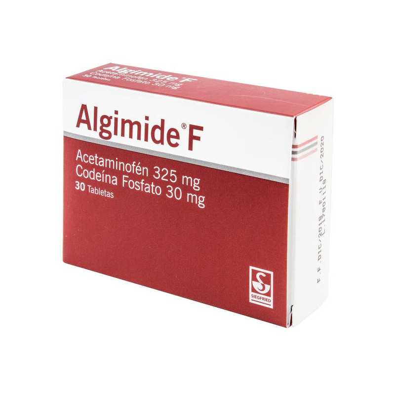 ALGIMIDE F 325 MG 30 TABLETAS (DA) ACETAMINOFEN CODEINA ALGIMIDE F 325 MG 30 TABLETAS (DA) ACETAMINOFEN CODEINA