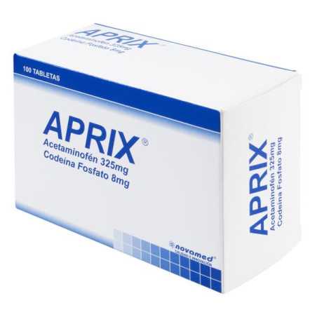 APRIX 325 MG 100 TABLETAS (A) ACETAMINOFEN CODEINA