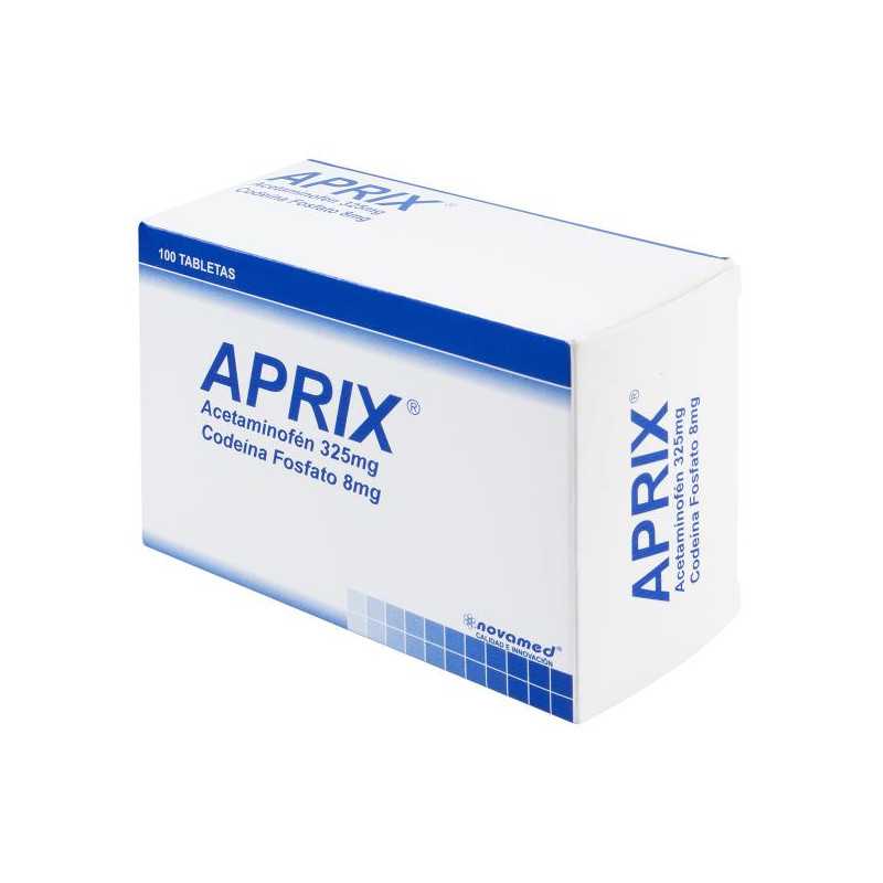 APRIX 325 MG 100 TABLETAS (A) ACETAMINOFEN CODEINA