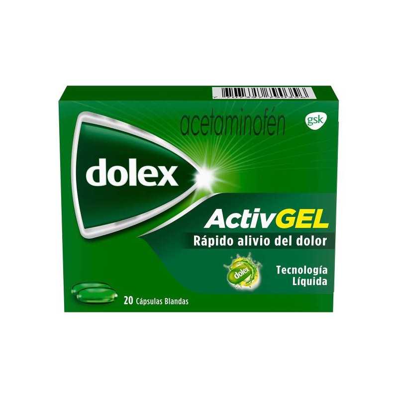 DOLEX ACTIVEGEL 20 CAPSULAS LIQUIDAS ACETAMINOFEN DOLEX ACTIVEGEL 20 CAPSULAS LIQUIDAS ACETAMINOFEN